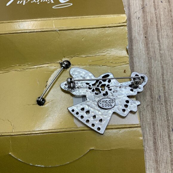 Chico's Angel Pin Silver Tone Brooch Bundle - Picture 6 of 7